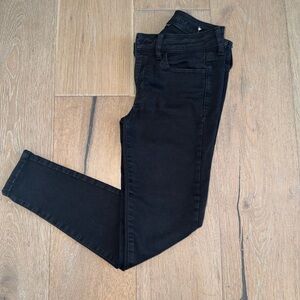 America Eagle Outfitters Black Stretch Jeggings size 2 short